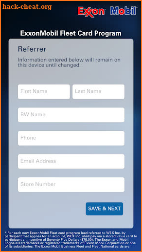 Lead Spot ExxonMobil screenshot