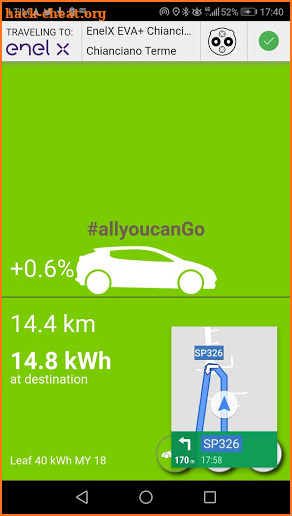 Leaf 62 kWh / 40 kWh - Power Cruise Control screenshot