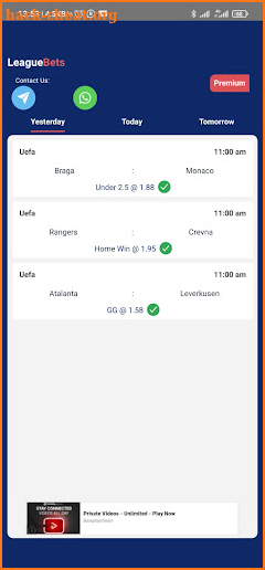 LEAGUE BETTING TIPS screenshot