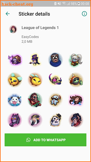 League stickers for WhatsApp - WAStickerApps screenshot