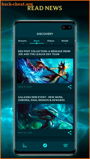 Leaguing - League of Legends Streams, News, Videos screenshot