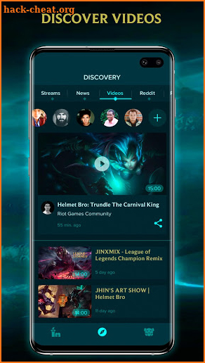 Leaguing - League of Legends Streams, News, Videos screenshot