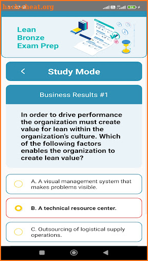 Lean Bronze Exam Prep screenshot