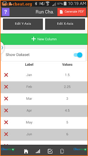 Lean Run Chart screenshot