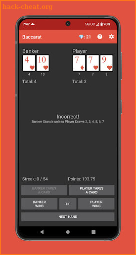 Learn Baccarat screenshot