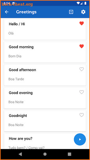 Learn Brazilian Phrasebook Pro screenshot