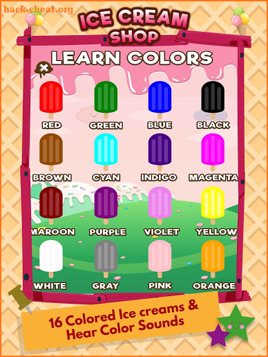 Learn Colors Ice Cream Shop screenshot