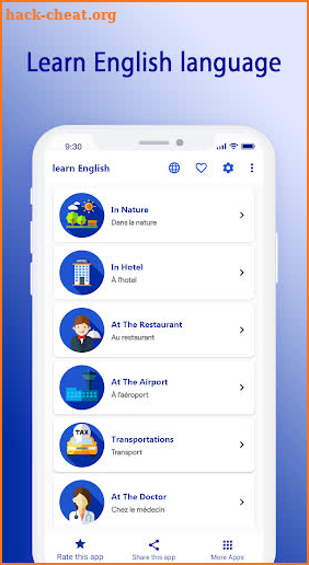 Learn English language offline screenshot