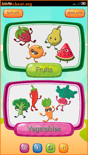 Learn Fruits and Vegetables screenshot