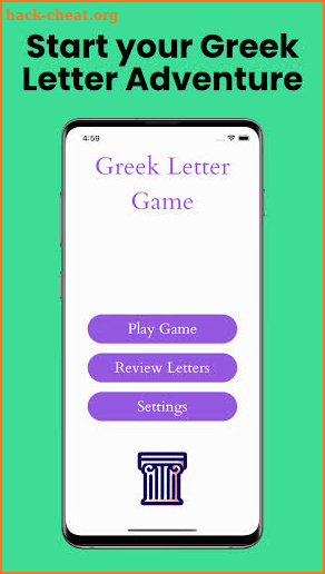 Learn Greek Alphabet App screenshot