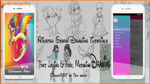 Learn How to Draw Aikatsu Stars all characters screenshot