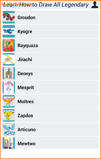 Learn How to Draw All Legendary Pokemon screenshot