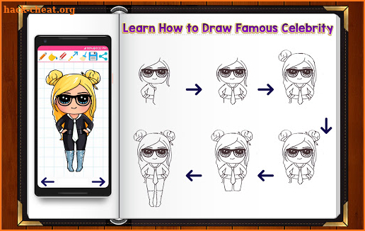 Learn How to Draw Chibi Famous Celebrities screenshot