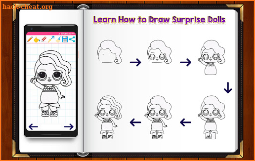 Learn How to Draw Cute Surprise Dolls screenshot