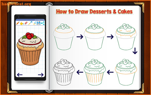 Learn How to Draw Desserts screenshot