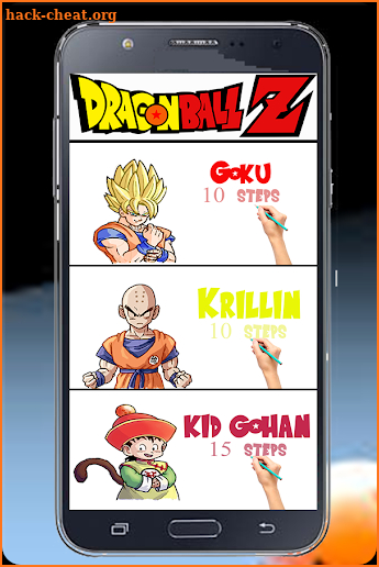 Learn how to draw Goku for Dragonball screenshot