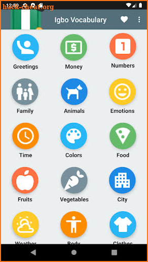 Learn igbo words and vocabulary screenshot