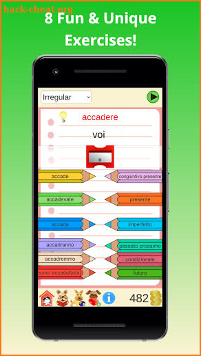 Learn Italian Verb Conjugations with Verbugator screenshot