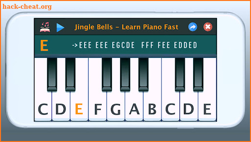 Learn Piano letter notes songs screenshot