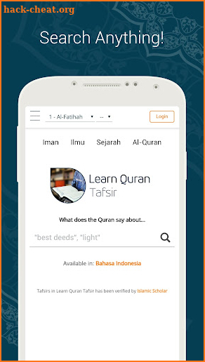 Learn Quran Tafsir: Read Tafsir & Quran Search screenshot