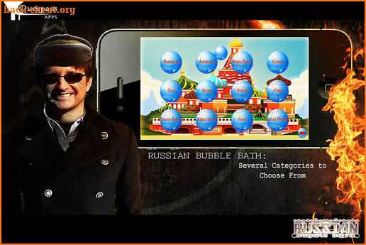 Learn Russian Bubble Bath Game screenshot