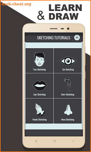 Learn Sketching tutorials & Face drawing screenshot