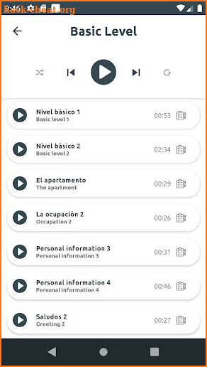 Learn Spanish - Listening and Speaking screenshot