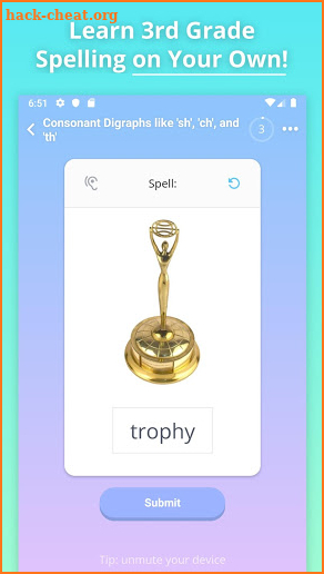 Learn Spelling 3rd Grade - 75 Spelling Bee Lessons screenshot