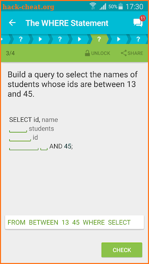 Learn SQL screenshot