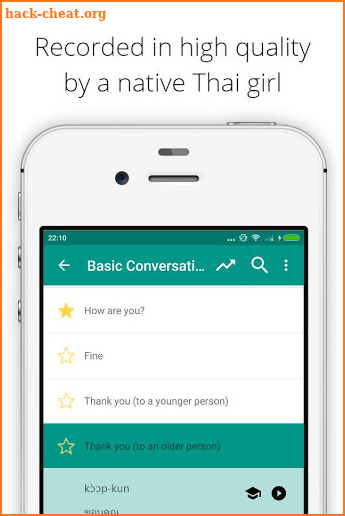Learn Thai Phrasebook screenshot