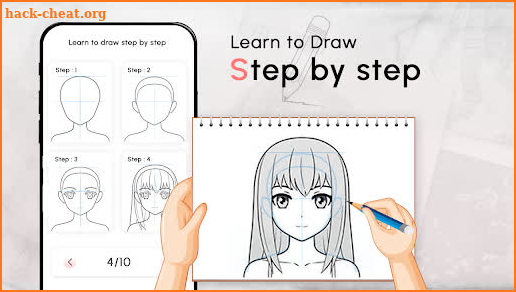 Learn to Draw Anime Sketch Art screenshot