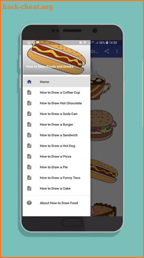Learn to Draw Foods and Drinks screenshot