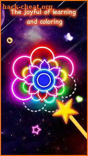 Learn To Draw Glow Flower screenshot