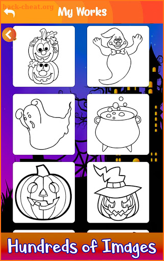 Learn to Draw Halloween: Drawing, Color Book Pages screenshot