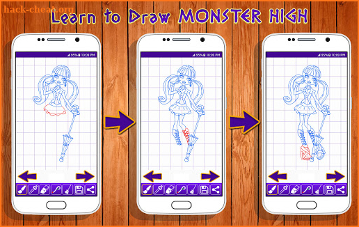 Learn to Draw Monster High Characters screenshot