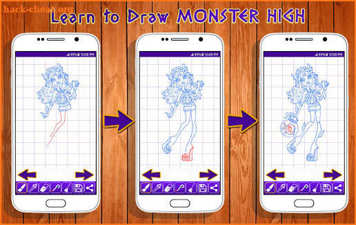 Learn to Draw Monster High Characters screenshot