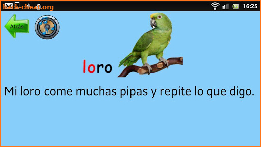 Learn to read in Spanish screenshot