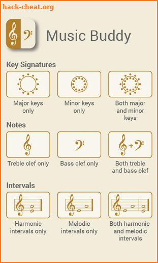 Learn to read music notes and key signatures screenshot