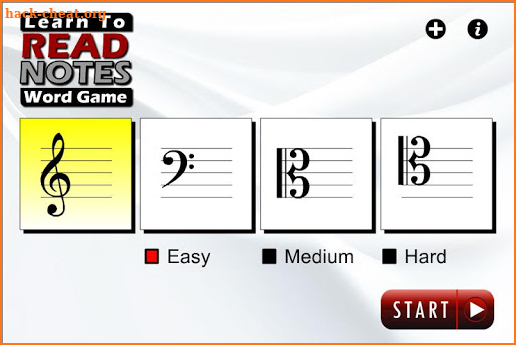 Learn to Read Music Word Game screenshot