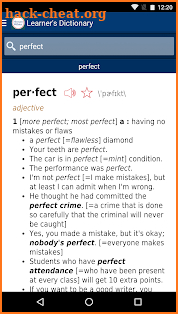 Learner's Dictionary - English screenshot