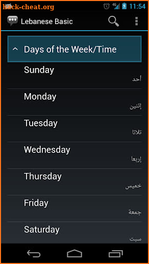 Lebanese Basic Phrases screenshot