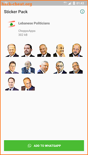 Lebanese Politicians Stickers - WAStickerApps screenshot