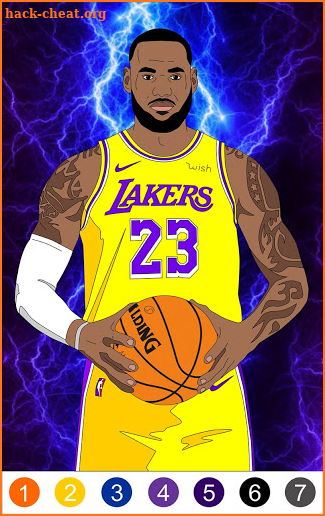 Lebron Coloring basketball screenshot