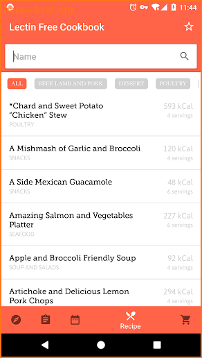 Lectin Free Cookbook screenshot