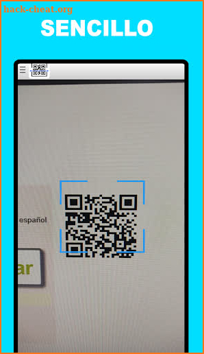 Lector de códigos QR simple screenshot