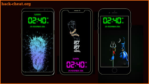 LED clock live HD Wallpaper screenshot