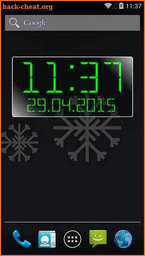 LED clock widget free screenshot