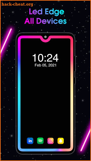 LED Edge Lighting: Edge Notification on Call & SMS screenshot