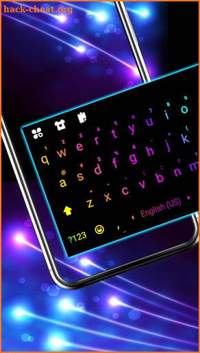 LED Pastel Keyboard Background screenshot