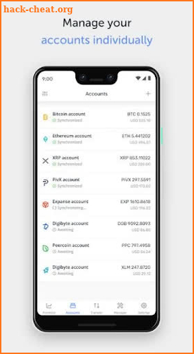 Ledger Live Backup screenshot